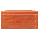 vidaXL Jardinieră de grădină, maro ceruit, 50x50x23 cm, lemn masiv pin