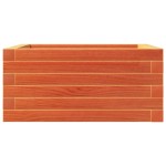 vidaXL Jardinieră de grădină, maro ceruit, 50x50x23 cm, lemn masiv pin