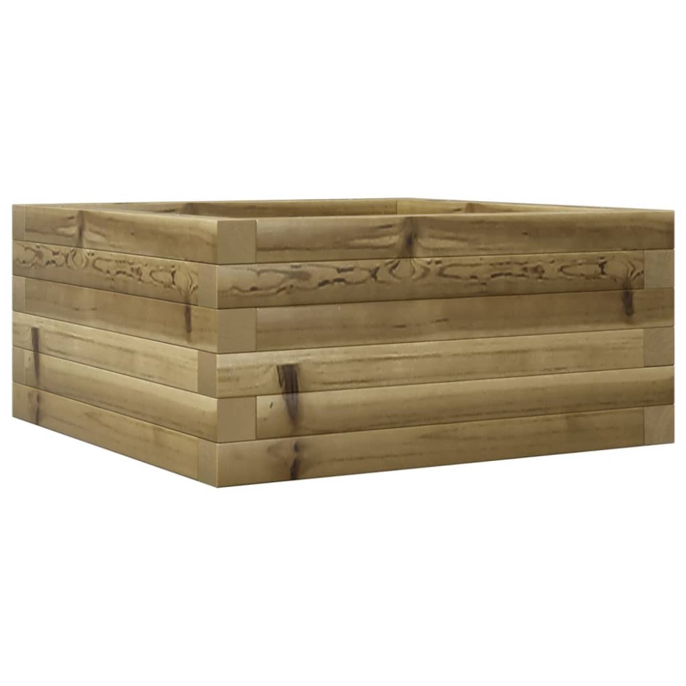 vidaXL Jardinieră de grădină, 50x50x23 cm, lemn de pin impregnat