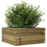 vidaXL Jardinieră de grădină, 50x50x23 cm, lemn de pin impregnat vidaXL Jardinieră de grădină, 50x50x23 cm, lemn de pin impregnat