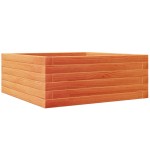vidaXL Jardinieră grădină, maro ceruit, 60x60x23 cm, lemn masiv pin vidaXL Jardinieră grădină, maro ceruit, 60x60x23 cm, lemn masiv pin