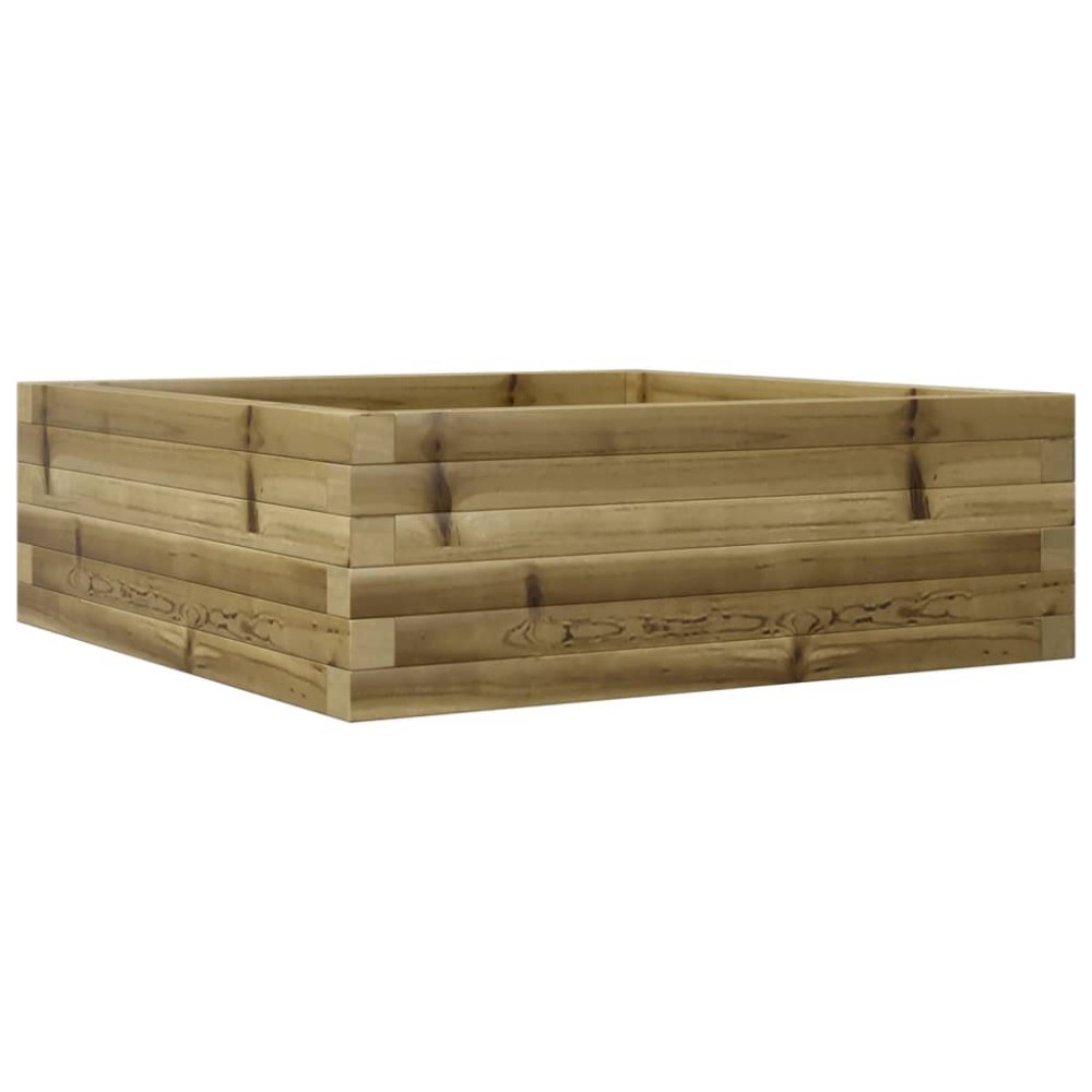 vidaXL Jardinieră de grădină, 70x70x23 cm, lemn de pin impregnat