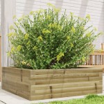 vidaXL Jardinieră de grădină, 70x70x23 cm, lemn de pin impregnat vidaXL Jardinieră de grădină, 70x70x23 cm, lemn de pin impregnat