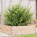 vidaXL Jardinieră de grădină, 80x80x23 cm, lemn masiv de pin vidaXL Jardinieră de grădină, 80x80x23 cm, lemn masiv de pin