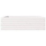 vidaXL Jardinieră de grădină, alb, 80x80x23 cm, lemn masiv de pin vidaXL Jardinieră de grădină, alb, 80x80x23 cm, lemn masiv de pin