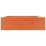 vidaXL Jardinieră de grădină, maro ceruit, 80x80x23 cm, lemn masiv pin