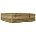 vidaXL Jardinieră de grădină, 80x80x23 cm, lemn de pin impregnat