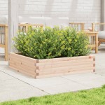 vidaXL Jardinieră de grădină, 90x90x23 cm, lemn masiv de pin vidaXL Jardinieră de grădină, 90x90x23 cm, lemn masiv de pin