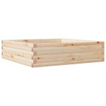 vidaXL Jardinieră de grădină, 90x90x23 cm, lemn masiv de pin vidaXL Jardinieră de grădină, 90x90x23 cm, lemn masiv de pin