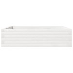 vidaXL Jardinieră de grădină, alb, 90x90x23 cm, lemn masiv de pin vidaXL Jardinieră de grădină, alb, 90x90x23 cm, lemn masiv de pin
