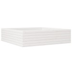 vidaXL Jardinieră de grădină, alb, 90x90x23 cm, lemn masiv de pin vidaXL Jardinieră de grădină, alb, 90x90x23 cm, lemn masiv de pin