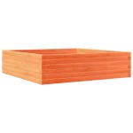 vidaXL Jardinieră de grădină, maro ceruit, 90x90x23 cm, lemn masiv pin vidaXL Jardinieră de grădină, maro ceruit, 90x90x23 cm, lemn masiv pin