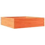 vidaXL Jardinieră de grădină, maro ceruit, 90x90x23 cm, lemn masiv pin vidaXL Jardinieră de grădină, maro ceruit, 90x90x23 cm, lemn masiv pin