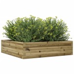 vidaXL Jardinieră de grădină, 90x90x23 cm, lemn de pin impregnat