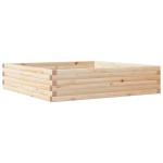 vidaXL Jardinieră de grădină, 100x100x23 cm, lemn masiv de pin vidaXL Jardinieră de grădină, 100x100x23 cm, lemn masiv de pin