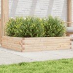 vidaXL Jardinieră de grădină, 100x100x23 cm, lemn masiv de pin vidaXL Jardinieră de grădină, 100x100x23 cm, lemn masiv de pin