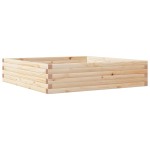 vidaXL Jardinieră de grădină, 100x100x23 cm, lemn masiv de pin vidaXL Jardinieră de grădină, 100x100x23 cm, lemn masiv de pin