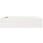 vidaXL Jardinieră de grădină, alb, 100x100x23 cm, lemn masiv de pin vidaXL Jardinieră de grădină, alb, 100x100x23 cm, lemn masiv de pin
