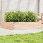 vidaXL Jardinieră de grădină, 110x110x23 cm, lemn masiv de pin