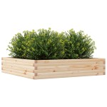 vidaXL Jardinieră de grădină, 110x110x23 cm, lemn masiv de pin