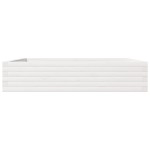 vidaXL Jardinieră de grădină, alb, 110x110x23 cm, lemn masiv de pin vidaXL Jardinieră de grădină, alb, 110x110x23 cm, lemn masiv de pin