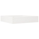 vidaXL Jardinieră de grădină, alb, 110x110x23 cm, lemn masiv de pin vidaXL Jardinieră de grădină, alb, 110x110x23 cm, lemn masiv de pin