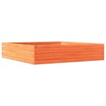 vidaXL Jardinieră grădină, maro ceruit, 110x110x23 cm, lemn masiv pin vidaXL Jardinieră grădină, maro ceruit, 110x110x23 cm, lemn masiv pin