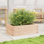 vidaXL Jardinieră de grădină, 70x40x23 cm, lemn masiv de pin vidaXL Jardinieră de grădină, 70x40x23 cm, lemn masiv de pin