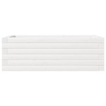 vidaXL Jardinieră de grădină, alb, 70x40x23 cm, lemn masiv de pin vidaXL Jardinieră de grădină, alb, 70x40x23 cm, lemn masiv de pin