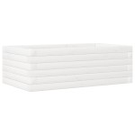 vidaXL Jardinieră de grădină, alb, 70x40x23 cm, lemn masiv de pin vidaXL Jardinieră de grădină, alb, 70x40x23 cm, lemn masiv de pin