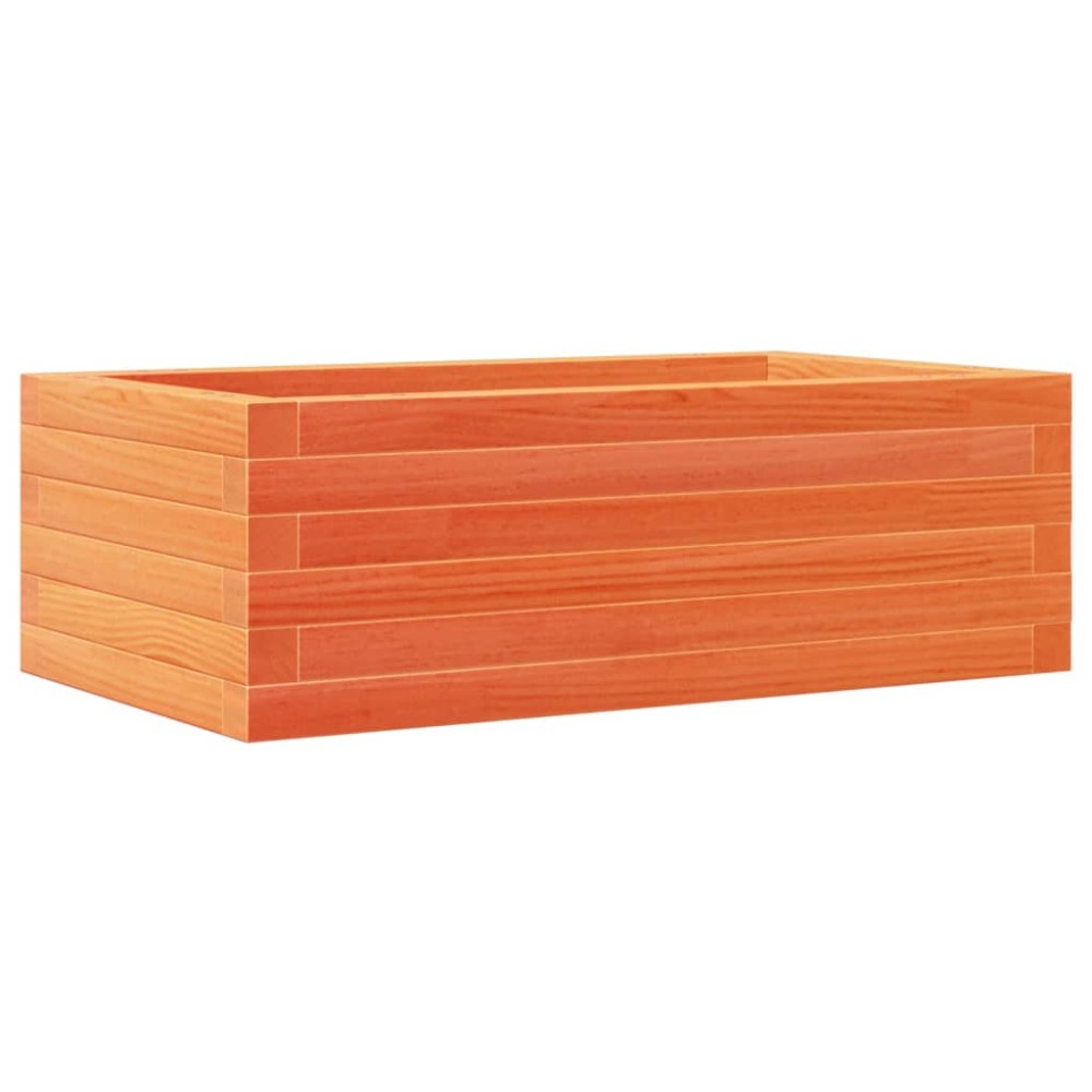 vidaXL Jardinieră de grădină, maro ceruit, 70x40x23 cm, lemn masiv pin