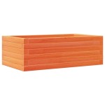 vidaXL Jardinieră de grădină, maro ceruit, 70x40x23 cm, lemn masiv pin