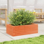 vidaXL Jardinieră de grădină, maro ceruit, 70x40x23 cm, lemn masiv pin