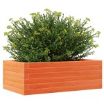 vidaXL Jardinieră de grădină, maro ceruit, 70x40x23 cm, lemn masiv pin