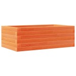 vidaXL Jardinieră de grădină, maro ceruit, 70x40x23 cm, lemn masiv pin