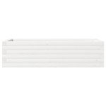 vidaXL Jardinieră de grădină, alb, 90x40x23 cm, lemn masiv de pin vidaXL Jardinieră de grădină, alb, 90x40x23 cm, lemn masiv de pin