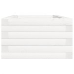 vidaXL Jardinieră de grădină, alb, 90x40x23 cm, lemn masiv de pin vidaXL Jardinieră de grădină, alb, 90x40x23 cm, lemn masiv de pin