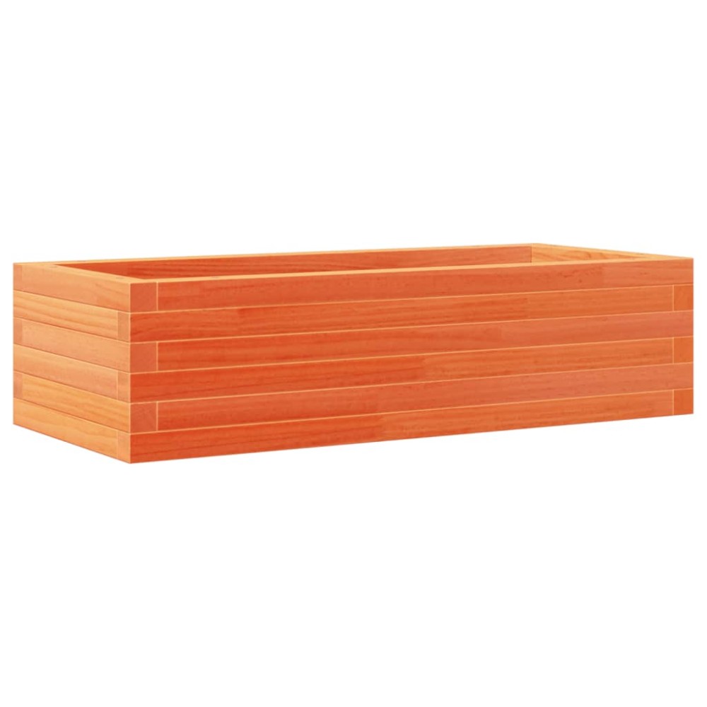 vidaXL Jardinieră de grădină, maro ceruit, 90x40x23 cm, lemn masiv pin