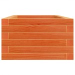vidaXL Jardinieră de grădină, maro ceruit, 90x40x23 cm, lemn masiv pin vidaXL Jardinieră de grădină, maro ceruit, 90x40x23 cm, lemn masiv pin