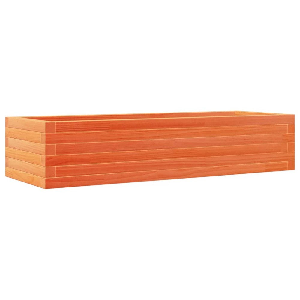 vidaXL Jardinieră de grădină, maro ceruit, 110x40x23 cm lemn masiv pin