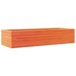 vidaXL Jardinieră de grădină, maro ceruit, 110x40x23 cm lemn masiv pin vidaXL Jardinieră de grădină, maro ceruit, 110x40x23 cm lemn masiv pin