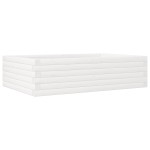 vidaXL Jardinieră de grădină, alb, 90x60x23 cm, lemn masiv de pin vidaXL Jardinieră de grădină, alb, 90x60x23 cm, lemn masiv de pin