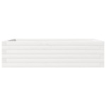 vidaXL Jardinieră de grădină, alb, 90x60x23 cm, lemn masiv de pin vidaXL Jardinieră de grădină, alb, 90x60x23 cm, lemn masiv de pin