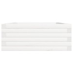 vidaXL Jardinieră de grădină, alb, 90x60x23 cm, lemn masiv de pin vidaXL Jardinieră de grădină, alb, 90x60x23 cm, lemn masiv de pin