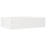 vidaXL Jardinieră de grădină, alb, 90x60x23 cm, lemn masiv de pin vidaXL Jardinieră de grădină, alb, 90x60x23 cm, lemn masiv de pin