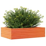 vidaXL Jardinieră de grădină, maro ceruit, 90x60x23 cm, lemn masiv pin vidaXL Jardinieră de grădină, maro ceruit, 90x60x23 cm, lemn masiv pin