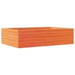 vidaXL Jardinieră de grădină, maro ceruit, 90x60x23 cm, lemn masiv pin vidaXL Jardinieră de grădină, maro ceruit, 90x60x23 cm, lemn masiv pin