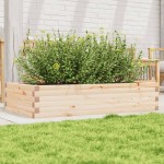 vidaXL Jardinieră de grădină, 110x60x23 cm, lemn masiv de pin