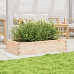 vidaXL Jardinieră de grădină, 110x60x23 cm, lemn masiv de pin
