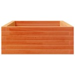 vidaXL Jardinieră de grădină, maro ceruit, 110x60x23cm, lemn masiv pin